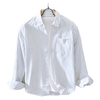 Casual Long Sleeve Striped Shirt with Chest Pocket