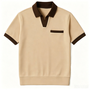 Men's Contrast Color Polo Shirt Supplier