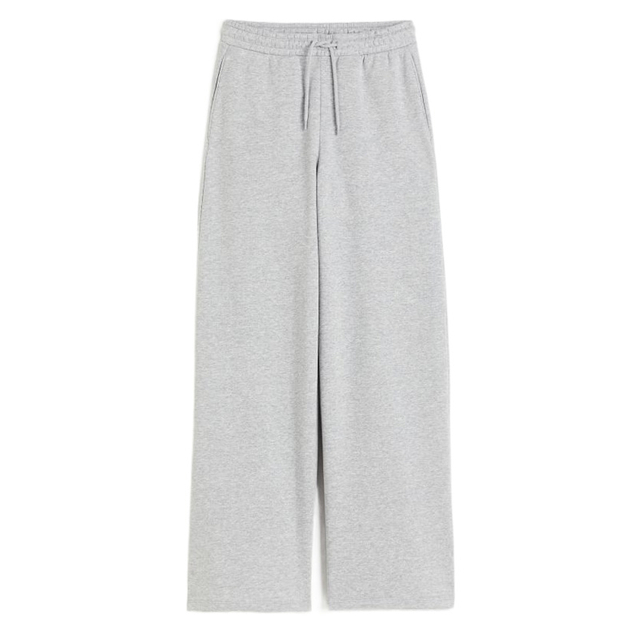 Unisex Gray Wide Leg Sweatpants