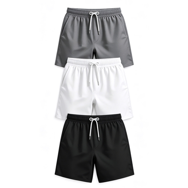 Custom Cotton Polyester Terry Mens Drawstring Shorts Factory