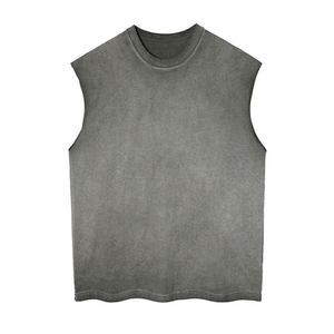 Wholesale Vintage Washed Men's Muscle Tank Tops Supplier