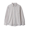Cotton Dip Dye Flannel Plaid Checked Shirts Autumn