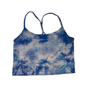 Blue Tie Dye Cropped Cami Top