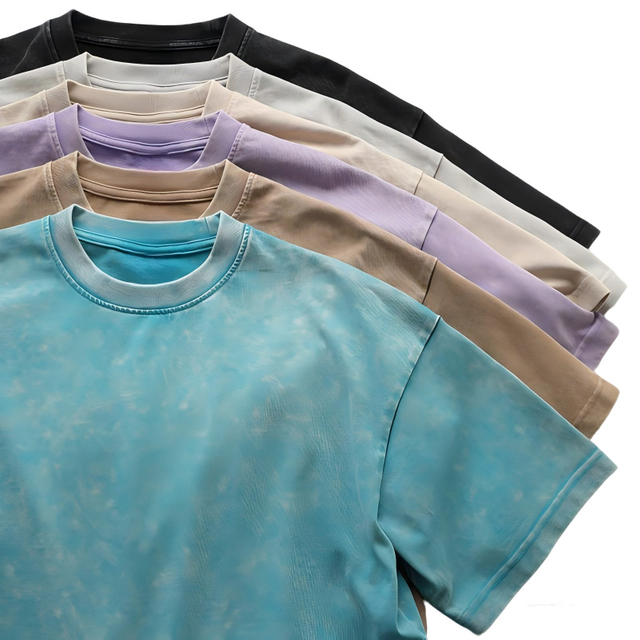 Custom Design 100% Cotton Tie Dye Oversized Loose Men T-Shirt