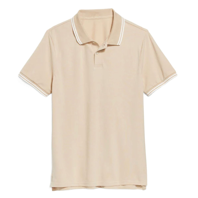 Custom Contrast Collar Ribbed Polo Shirt Supplier