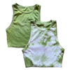 Tie Dye Cotton Viscose Rib Tank Top Custom Production